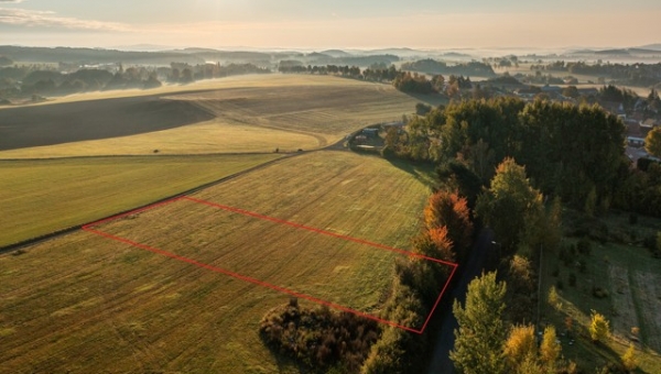 Prodej stavebního pozemku 2378 m2 na okraji Brdských lesů - Sedlice cca 11 km od Příbrami
